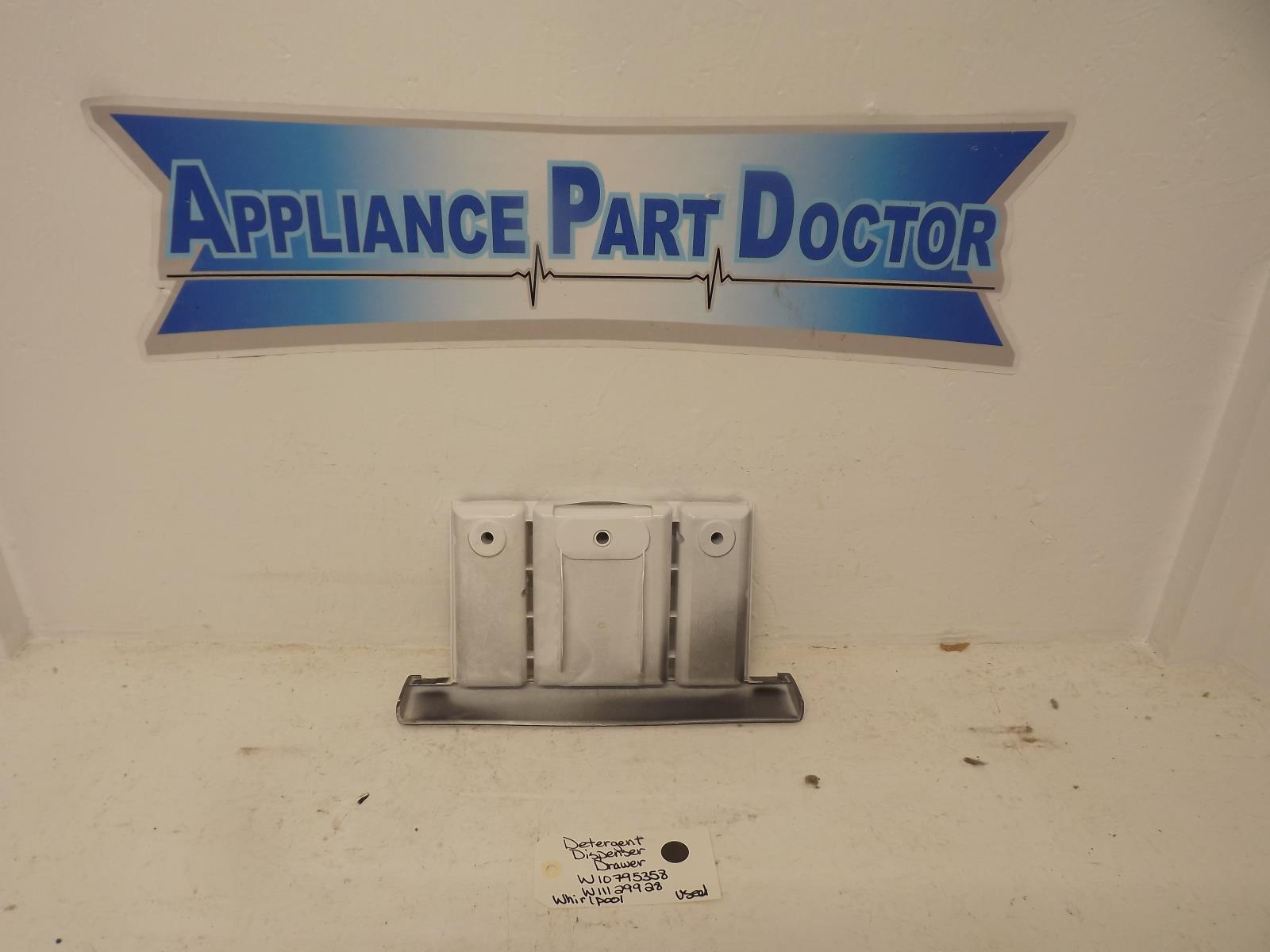 Whirlpool Washer W10795358 W11129928 Detergent Dispenser Drawer Used Whirlpool Washer W10795358 W11129928 Detergent Dispenser Drawer Used
